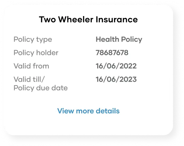 Two wheeler insurance